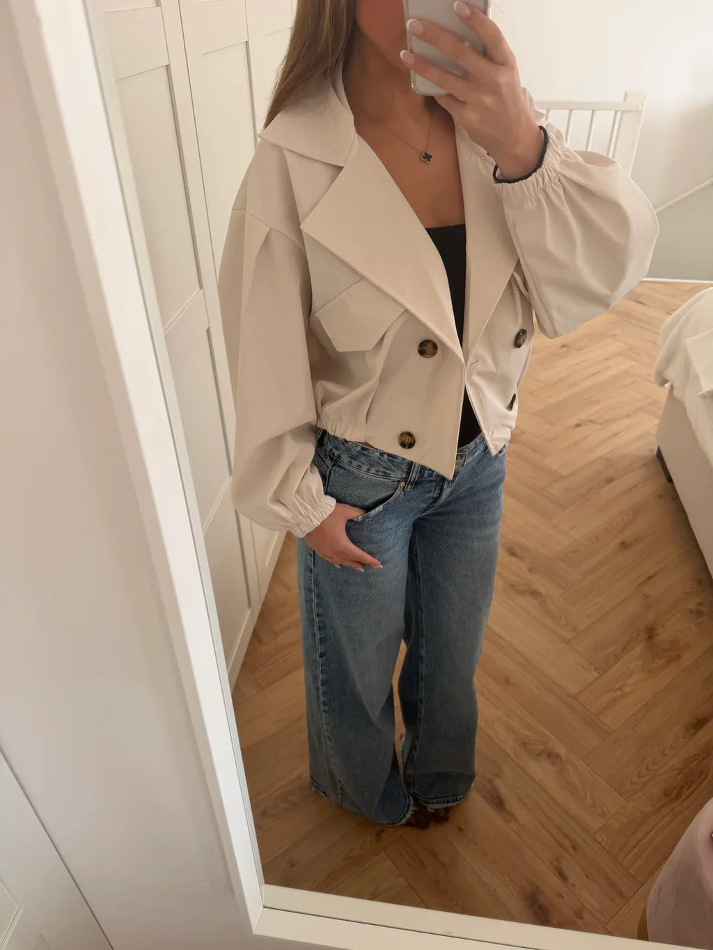 Soft Elegance Trencz – Beżowy