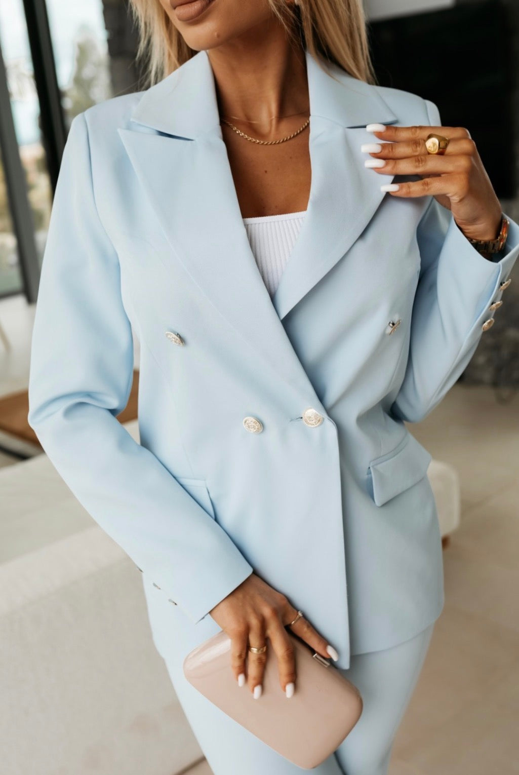 Elegant Chic Blazer – Blue