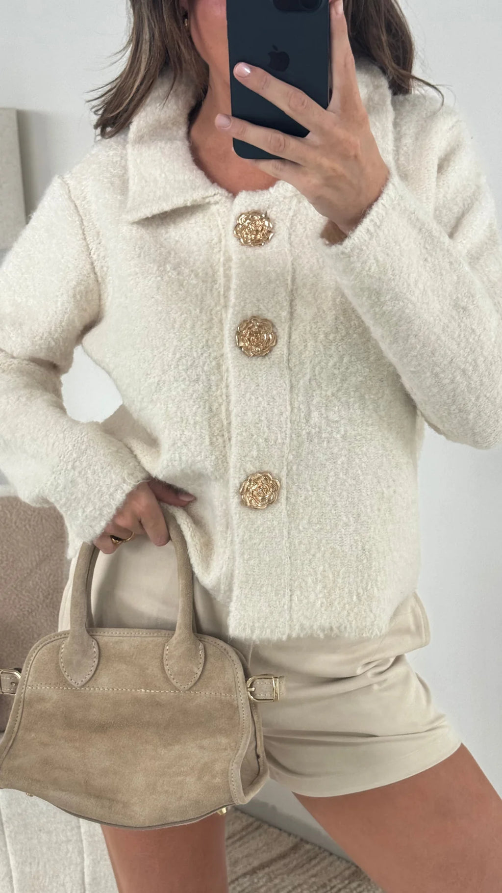 Sweter Amara – Kremowy