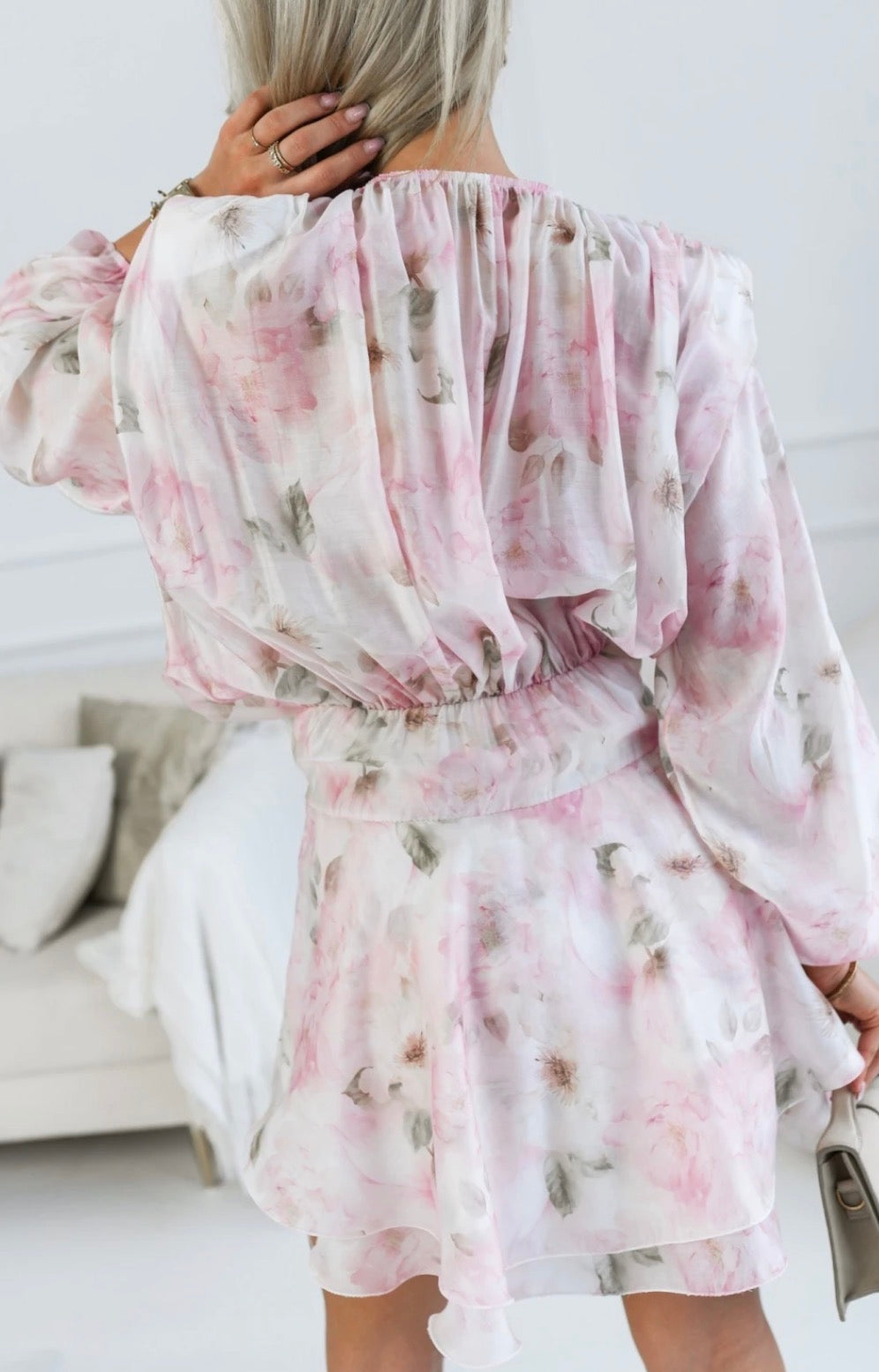 Elmavira Dress – Powder Flower