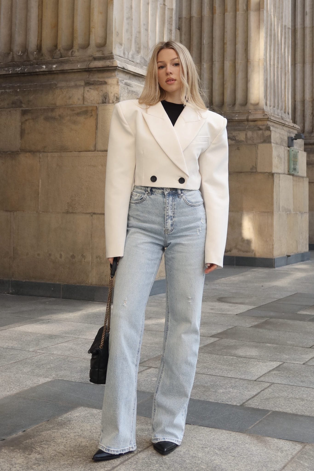 Jeansy Straight Leg – Jasny Denim