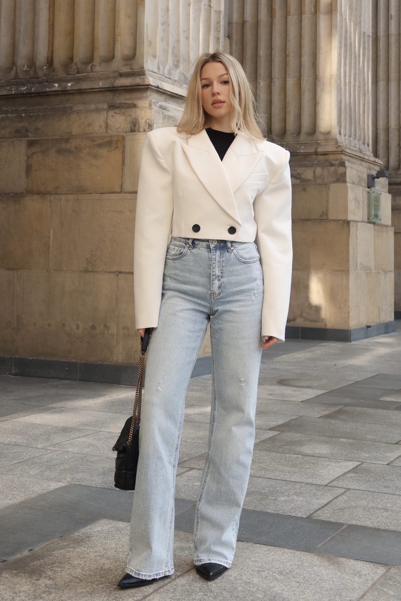 Jeansy Straight Leg – Jasny Denim