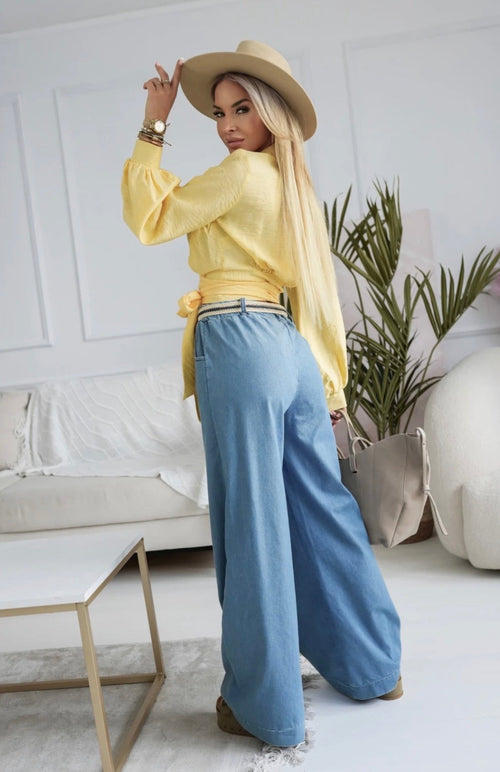 Azmira Blouse - Pastel Yellow