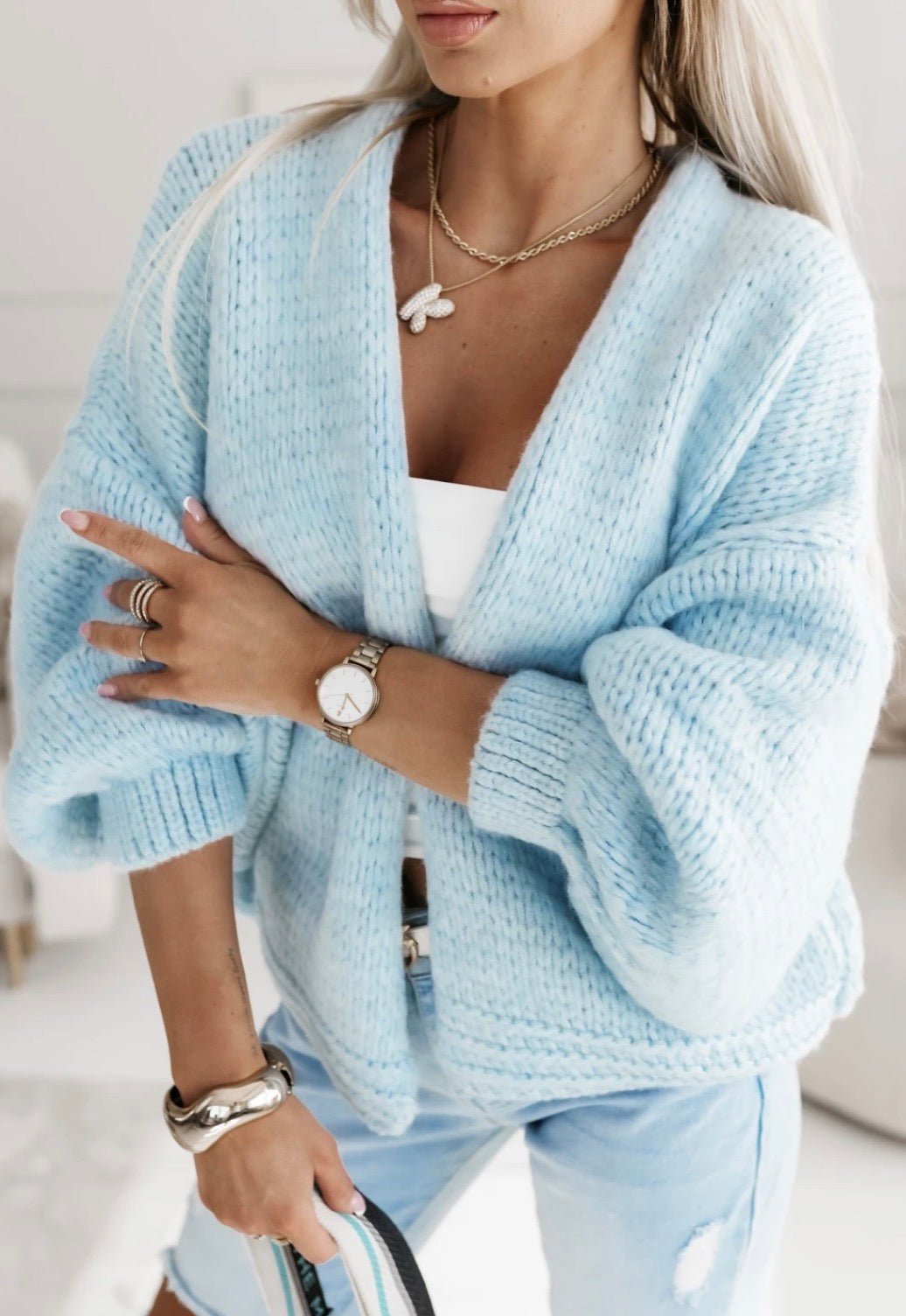 Sky Cardigan – Blue Comfort