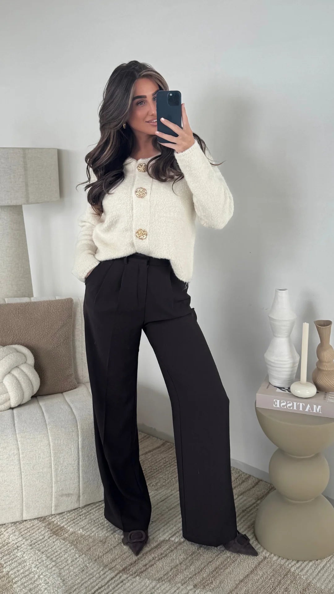 Sweter Amara – Kremowy
