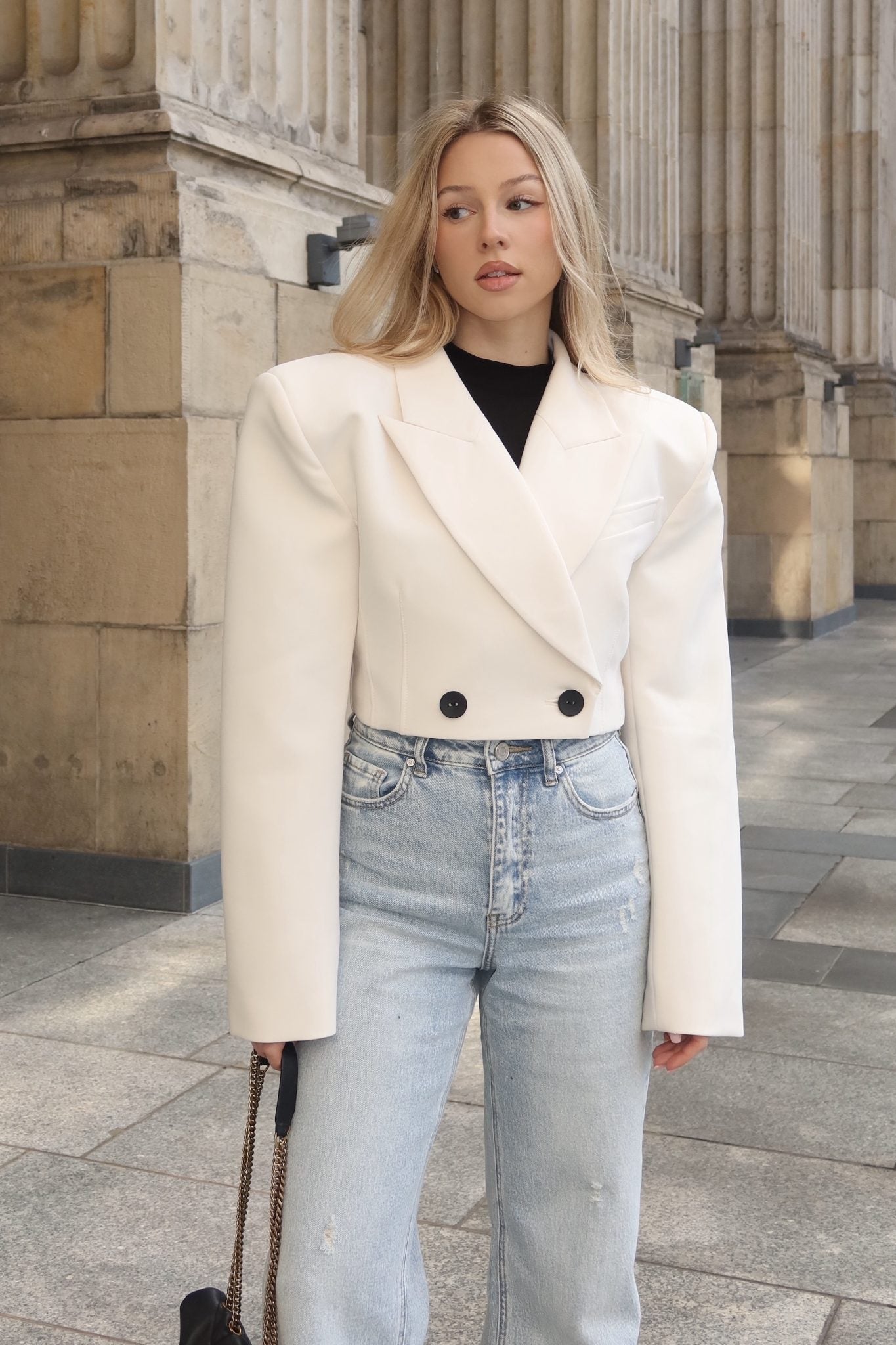Marynarka Chic – Kremowa