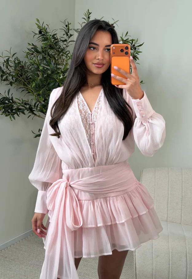 Lioré Dress – Powder Pink