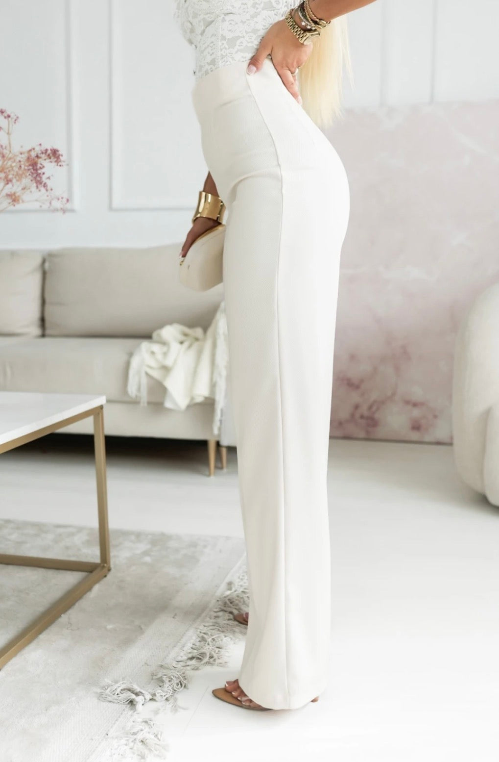 Seravina Trousers – Cream Beige